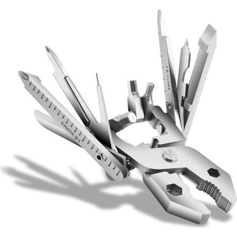 Outil multifonction 25 en 1, pince multifonction de poche EDC, mini pince pliante, pince compacte multifonctionnelle en acier inoxydable (1/5)
