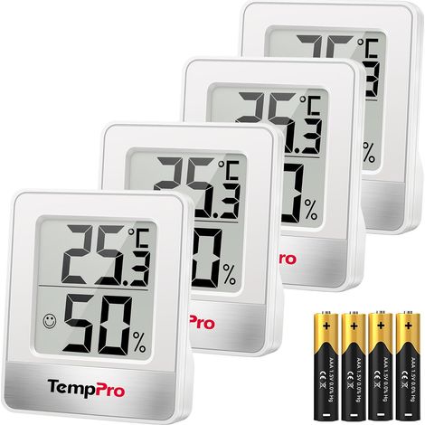 TP49 Thermomètre numérique, mini-moniteur de température, lot de 4 (1/5)