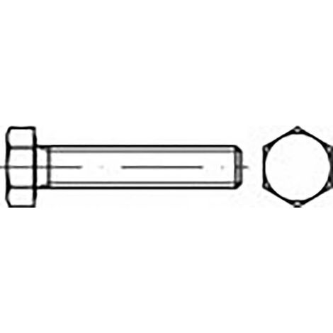 [NEUWERTIG] B-Ware Toolcraft Sechskantschrauben M24 50mm Außensechskant Schraube DIN 933 Edelstahl (1/2)