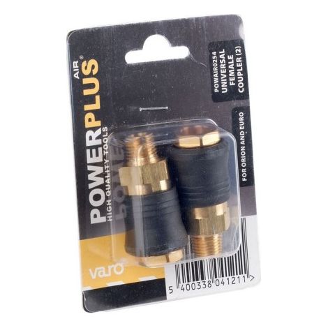 Raccords Rapides Femelles Universels En Laiton Avec Filetage Mâle ¼ Po, 2 Unités