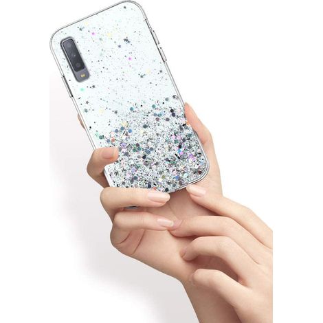 Funda para Samsung Galaxy A7 2018, brillante y transparente. (1/3)