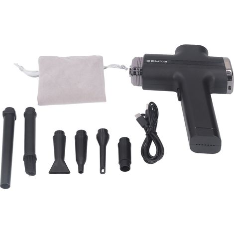 Souffleur d'air sans fil portable 2 vitesses, nettoyeur de poussière gonfleur avec lampe LED (1/5)