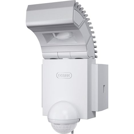 Spot LED Osram, Noxlite, lampe d'extérieur, spot extérieur, pivotant à 60° et inclinable à 70°, détecteur de mouvement, capteur crépusculaire, blanc, blanc froid - 6000K (1/5)