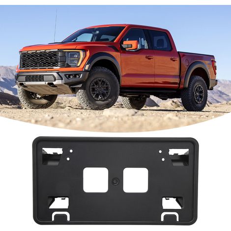 Le support de plaque d'immatriculation avant est compatible avec les moteurs Ford F-150 3.3L et 5.0L de 2021 et 2022 (OE : FO1068185).