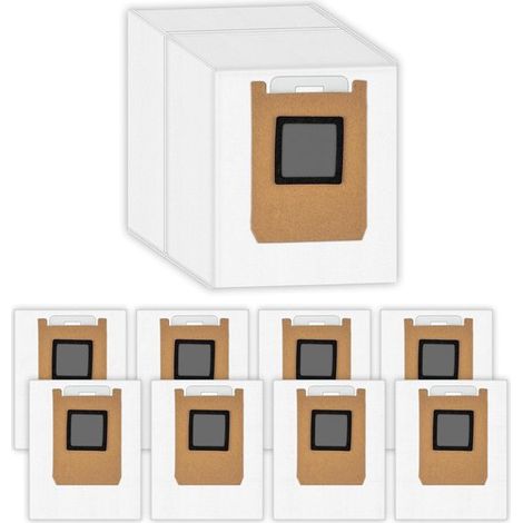Lot de 10 sacs d’aspirateur – Compatibles avec certains robots – Grande capacité – Jetables (1/5)