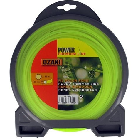 Coque fil nylon rond OZAKI 63 m diamètre 2,00 mm