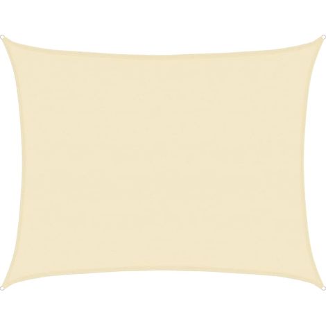 Maison Exclusive - Sonnensegel 160 g/m² Creme 6x8 m HDPE