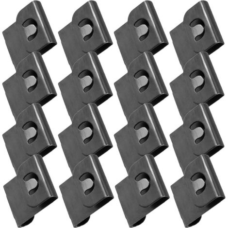 100 pièces Ganchos para Cuadros sin Taladro de Hierro Negro (1/5)