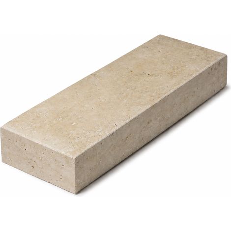 Marche-bloc Travertin Beige Nuancé 100x35x15 cm (à l'unité) - RO'MA NATURE (1/4)