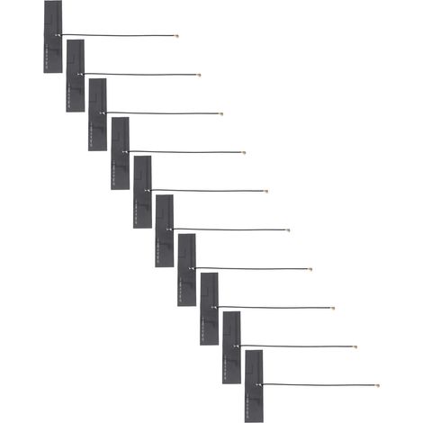 Lot de 10 antennes internes 4G LTE FPC souple réception signal puissant fixation adhésive gain élevé 8dBi raccord IPEX 700-2700MHz (1/5)