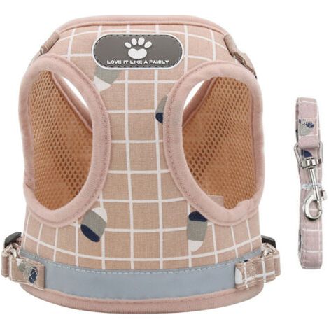 Gilet de traction pour animaux de compagnie, sangle de poitrine pour chien de petite et moyenne taille, corde de traction pour chien