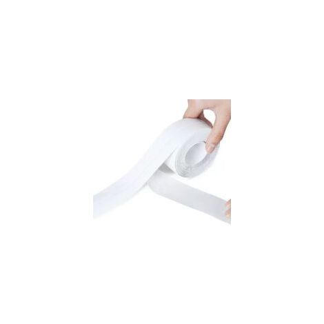 Rollo de sellador adhesivo para cocina y baño, 2,2 cm de grosor, 3,2 m de largo, blanco.