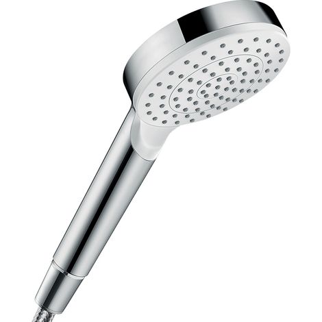 hansgrohe Crometta Handbrause 100mm 1jet 6,7l/min EcoSmart, Weiß/Chrom
