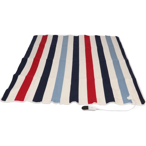 Tapis chauffant électrique 180x150cm, double commande séparée, minuterie, imperméable, couverture chauffante pour deux personnes, 110-240V prise UE (1/5)
