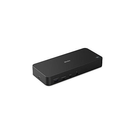Lindy 43366 replicatore di porte e docking station per laptop USB 3.2 Gen 2 [3.1 Gen 2] Type-C Nero (DST-Pro Universal, USB Type C - and Type A Hybrid Laptop - Docking Station 4K HDMI, 2x4K [DP or HD (1/4)