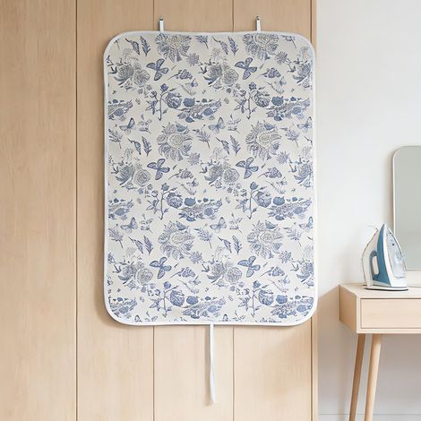 Tapis à Repasser 75 × 100 cm, résistant à la Chaleur, Pliable, avec 3 Crochets, Tapis de Repassage Portable en Coton et Feutre (1/5)