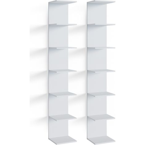 Étagère Paolo, Blanc, 30 x 190 cm Lot de 2, Vicco (1/5)