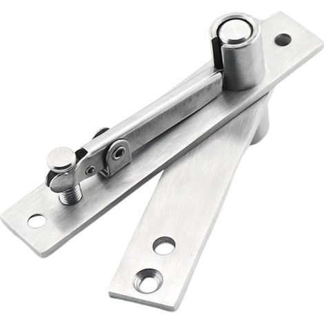 Charnières pivotantes invisibles en acier inoxydable à rotation à 360 degrés pour portes en bois, portes d'armoires et portes en alliage (1/5)