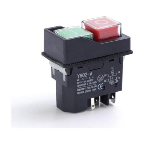 Five pin waterproof magnetic push button switch, explosion-proof, 220V IP55 (1/5)