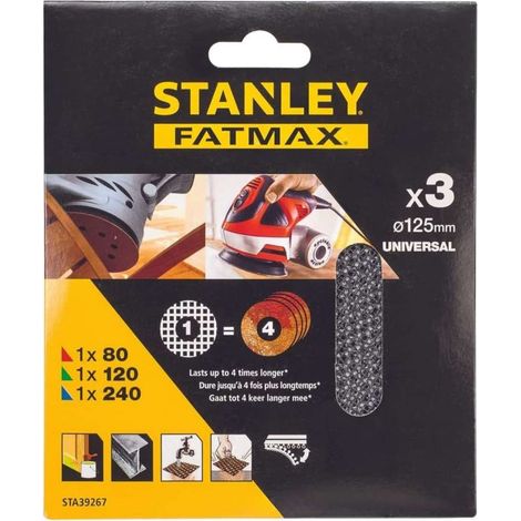 Stanley STA39267-XJ Zubehör für Schleifer 3 Stück Schleifteller de (1/2)
