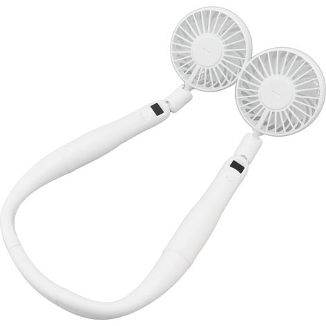 Nackenventilator mit 3 einstellbaren Winkeln, LCD-Display, USB-Ladeanschluss, kleiner tragbarer Handventilator zum Aufhängen (1/5)