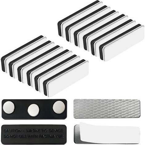 Magneti per tende, 10 paia di magneti per tende, magneti per tende con 3 magneti al neodimio, clip magnetiche per tende, adatti per tende a rullo, a casa, in ufficio, in camera da letto (1/5)