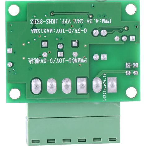 Convertisseur Signal PWM 1-3kHz vers Tension 0-10V Module Numérique Analogique (1/5)
