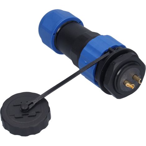 Luftfahrtstecker IP68 wasserdichter Stecker mit rückseitiger Mutter, Stecker und Buchse, Stoßanschluss, 380 V, SP202-Stift (1/5)