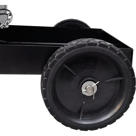 vidaXL Carrello di Saldatura Nero con 3 Ripiani per Officine