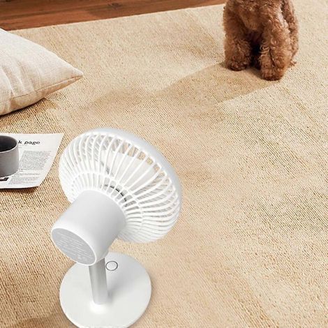 Mini ventilatore da tavolo estremamente silenzioso, 4 modalità, batteria da 4000 mAh, porta USB personale (1/4)