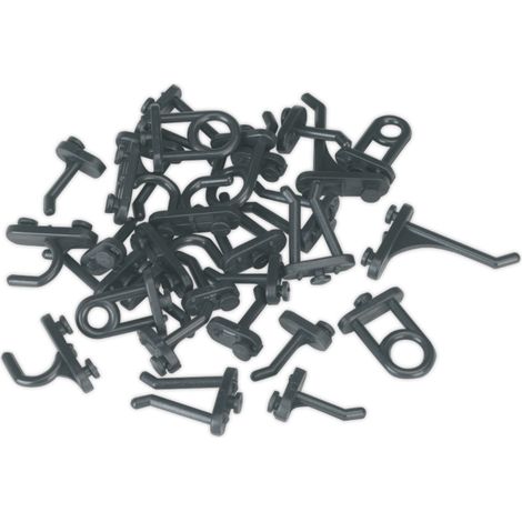 Sealey Hook Assortment for Composite Pegboard 30pc S0766