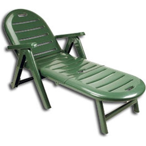 Cayman Strandliege 84x74x19 cm ohne Kissen grün 42583