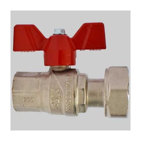 VALVOLA FEMMINA CON DADO GIREVOLE  1/2 x 3/4 G     F.I.V.