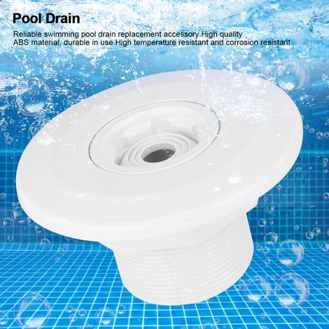 [Pompe de vidange de piscine] - [ABS] - [DN 57mm] - [Accessoire de remplacement haute résistance] - [Diamètre maximum 12cm, hauteur 6.4cm] (1/5)