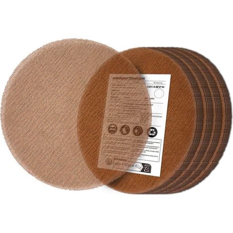 Confezione da 20 dischi abrasivi, 225 mm, grana 120, anti-intasamento, compatibili con levigatrici a giraffa/telescopiche/per pareti/per intonaco