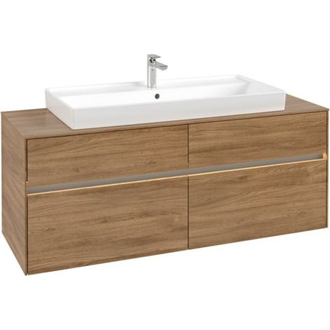 V&B Waschtischunterschrank Collaro 140x54,8x50cm, WT mi, LED 10 W, Kan Oa (1/3)
