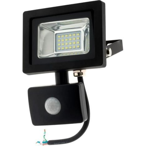 Projecteur LED - 10 W - Détecteur de Mouvement Réglable - IP44 - Pour Extérieur - 1 Pièce (1/4)