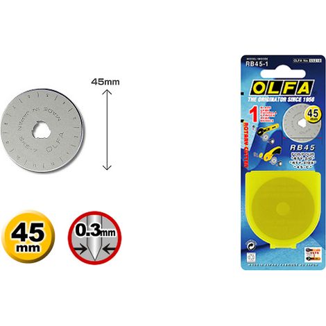 OLFA Rundschneider-Klinge 45mm (1/3)