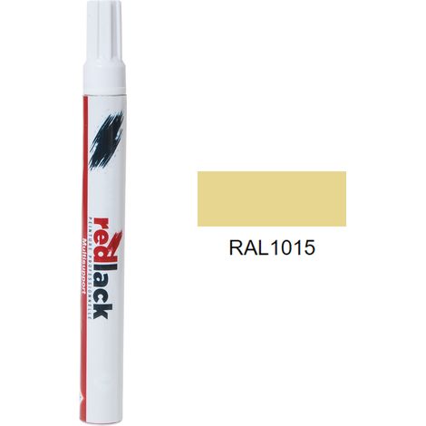 Feutre de retouche 8 ml – RAL 1015 – Ivoire clair – Satiné – multisupport – Redlack