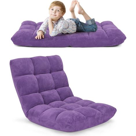 Sedia da terra con schienale regolabile sedia da terra con schienale 105 x 59 x 15 cm viola 88304544 88304544 88304544 88304544 88304544 88304544 88304544 88304544 88304544 88304544 88304544 88304544 (1/5)