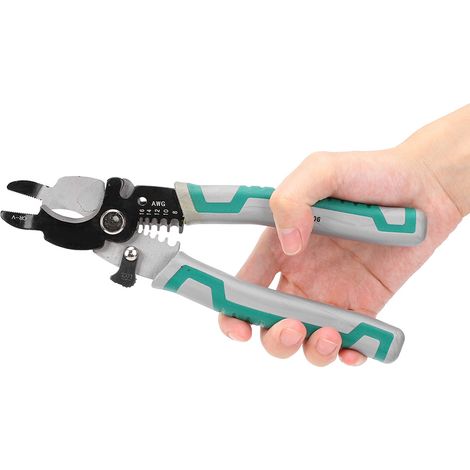 Pince à sertir multifonction 200 mm pour électricien, outil de dénudage et de coupe-fils à main (1/5)