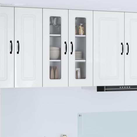 Küchenschrank Kalmar Hochglanz Weiß 60 x 31 x 80 cm