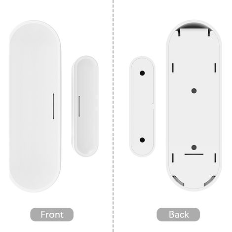 Sensor inteligente WiFi para puertas y ventanas con notificaciones push y aplicación para smartphone. Compatible con Alexa, IFTTT y Tuya Smart Life. (1/2)
