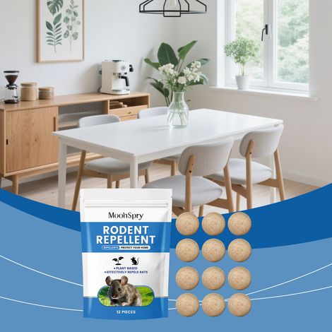 Rodent Repellent Pills for Home and Daily Use - Scientifically Formulated, Gentle Rodent Repellent -- 12 Repellent Powder + 1 Mesh Bag (1/5)