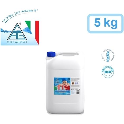 Antialghe / Alghicida per piscina / piscine con effetto schiarente 5kg C.A.G Chemical - T19