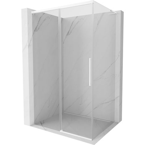 Mexen Rox L Schiebeduschkabine 115 x 100 cm, transparent, weiß - 8C2L-115-100-20-00