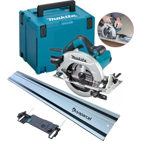 Makita HS7611J 240v Corded Electric Circular Saw 190mm Blade 1.5m BAP Guide Rail (1/5)