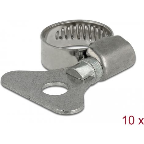 Delock Abrazadera de manguera de mariposa 13 - 19 mm 10 piezas metal