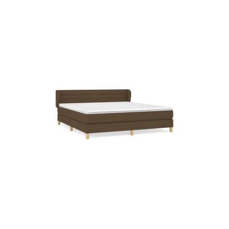 Sommier à lattes de lit avec matelas Marron foncé 160x200 (1/5)