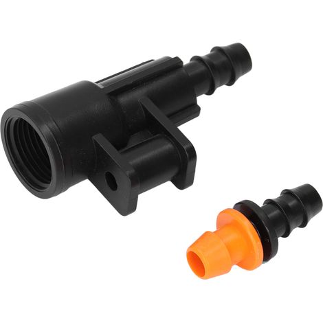 Packung mit 15 mobilen Stützen, Trio G1/2 Innengewinde, Schmetterlingskopf-Schwenkarm, Anschluss für Landwirtschafts- und Gartenbewässerung, geeignet für 8/12 mm Schläuche (1/5)